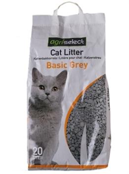 Katzenstreu Basic Grau 20 Liter Agriselect